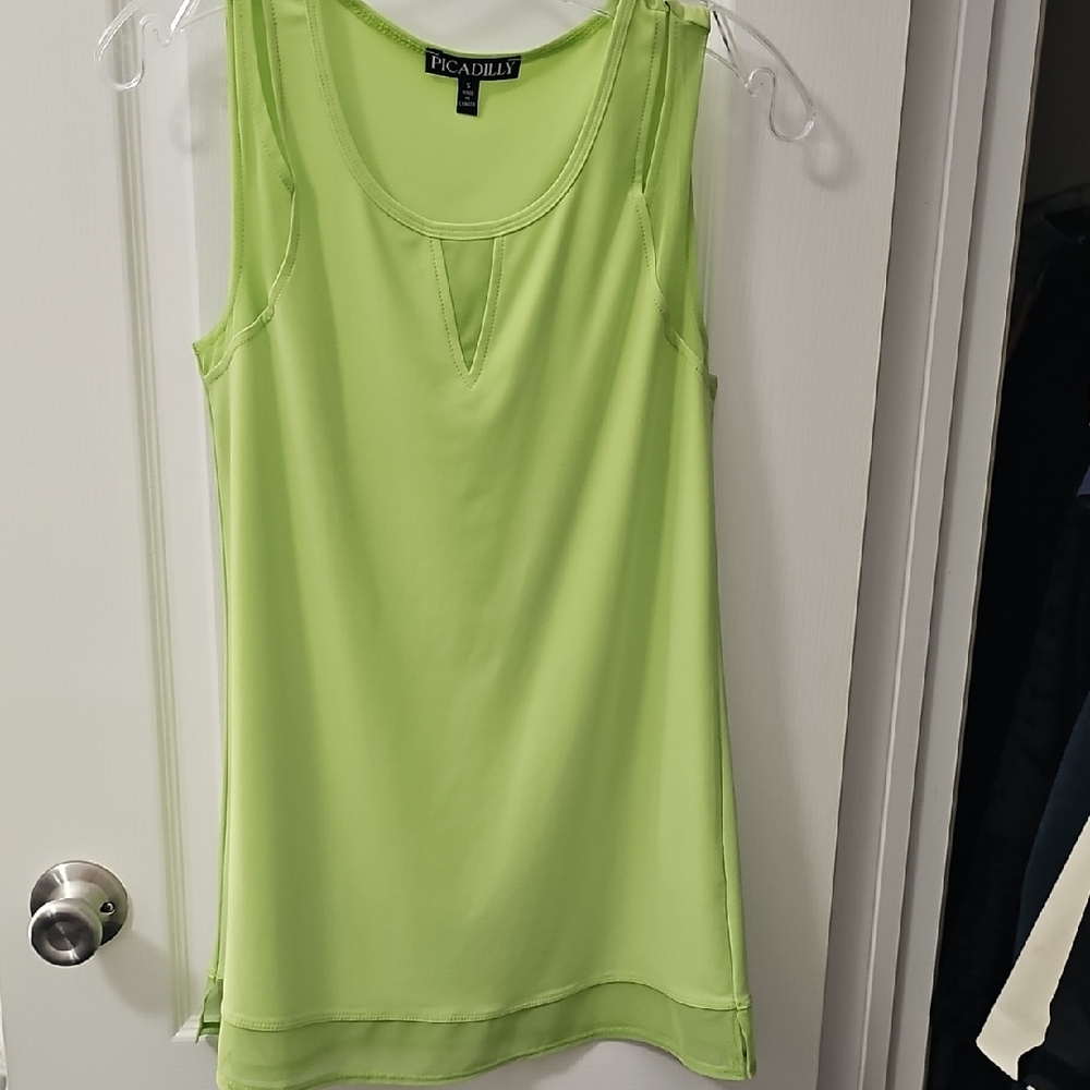 Picadilly Fashion Lime Green Tank Top